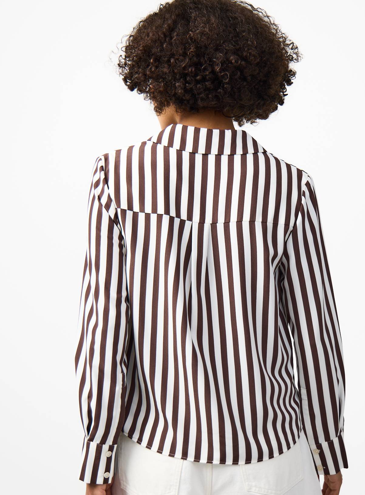 Brown Stripe Print Regular Fit Shirt 18 - Image 4